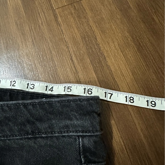 Massimo Dutti MID-WAIST WIDE-LEG JEANS black style 5052 size 8 - Picture 5 of 9